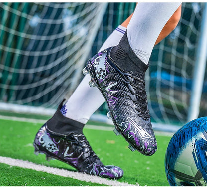 Nouvelles chaussures de football professionnelles pour hommes, chaussures de football antidérapantes, unisexes, respirantes, chaussures de futsal, nouvelles chaussures à crampons, livraison directe, ultralégères
