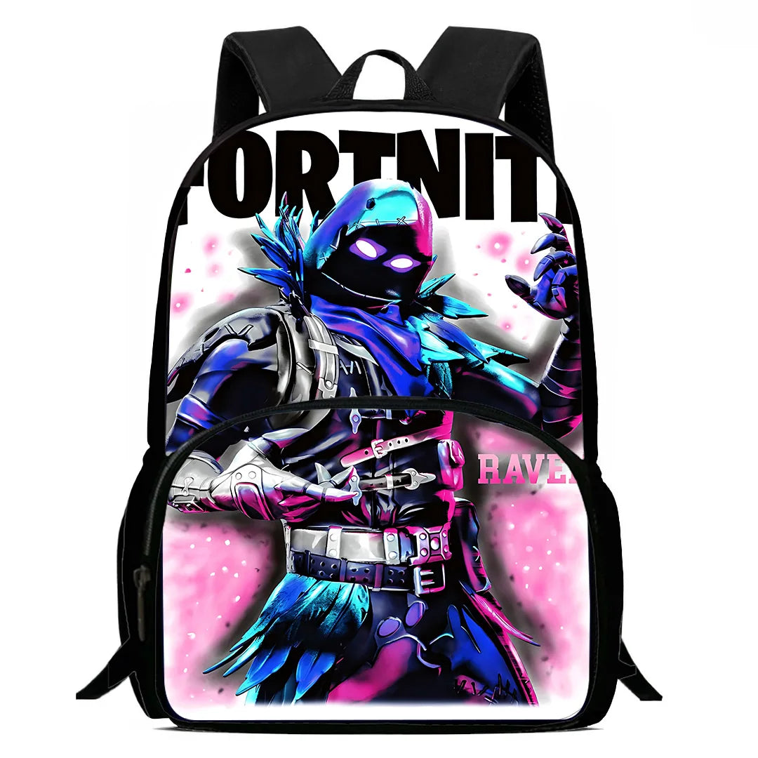 Hot Game Design Child Backpacks Lunch Bag Pencil Case Pupil Large Capacity School Bags For Boy Girl Best Gift F-FortniteS