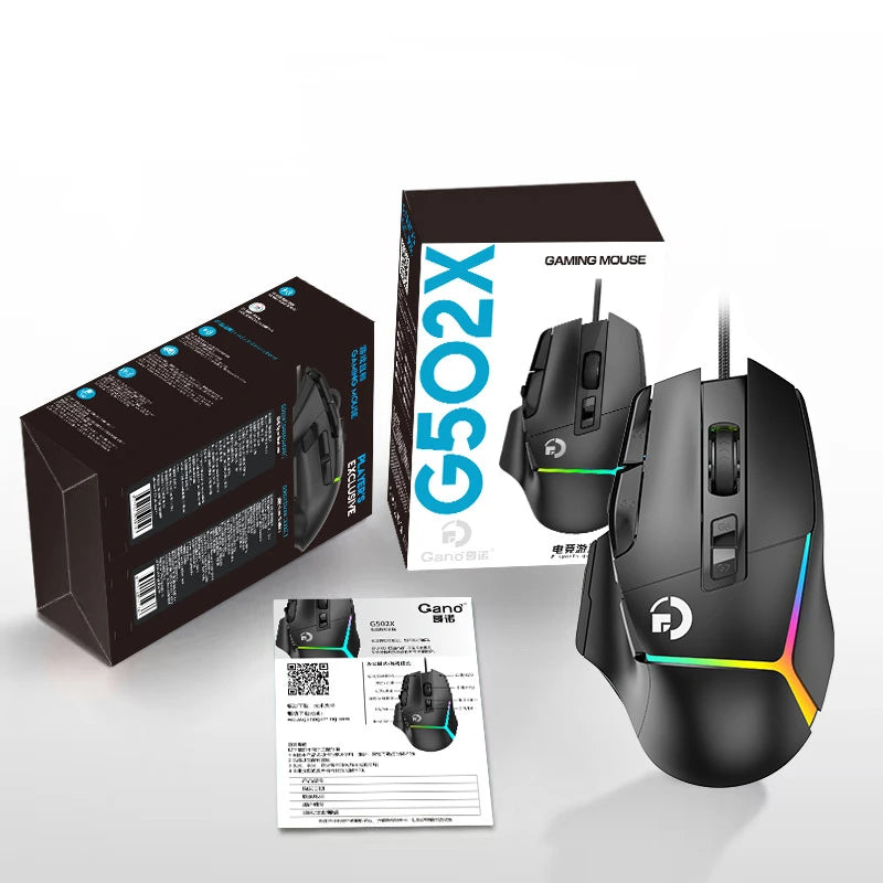 Wireless Gaming Mouse Ergonomics USB Rechargeable Bluetooth Mice Optical Sensor Programming Gaming Mice with Wired For Windows