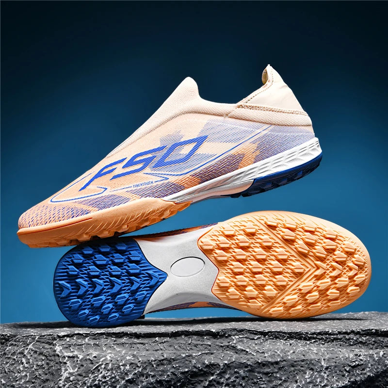 Nouvelles chaussures de football pour hommes, crampons de football sur gazon, chaussures de football pour adultes, crampons de futsal, crampons de sport confortables, antidérapants, ultra-légers, pour entraînement en s
