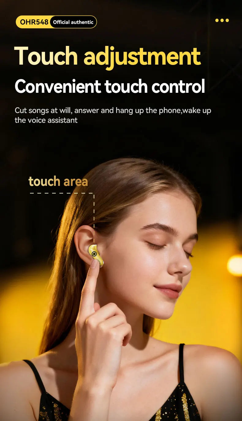 Acer OHR548 Wireless Bluetooth Headphones with ANC, Stereo Sound, Low Latency Gaming Earbuds, Bluetooth In-Ear Headphones with Charging Case