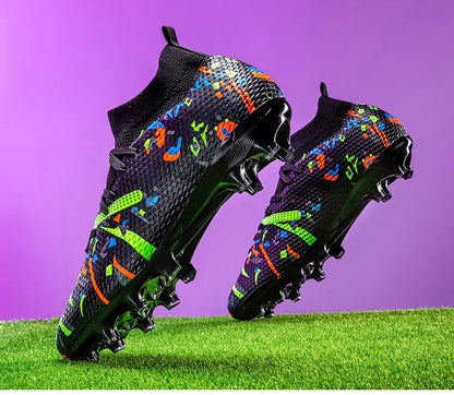 Nouvelles chaussures de football pour hommes, baskets de football pour terrain gazonné, chaussures de football d'extérieur, chaussures d'entraînement professionnelles, chaussures de sport antidérapantes, ultralégères,