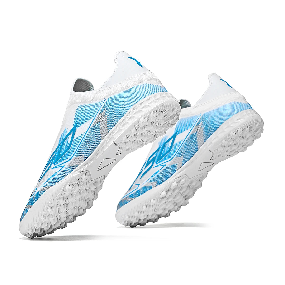 Chaussures de football TF pour adultes toutes saisons, en tissu PU mélangé, semelle extérieure en caoutchouc résistante à l'usure, forte adhérence pour les sports sur gazon toute l'année