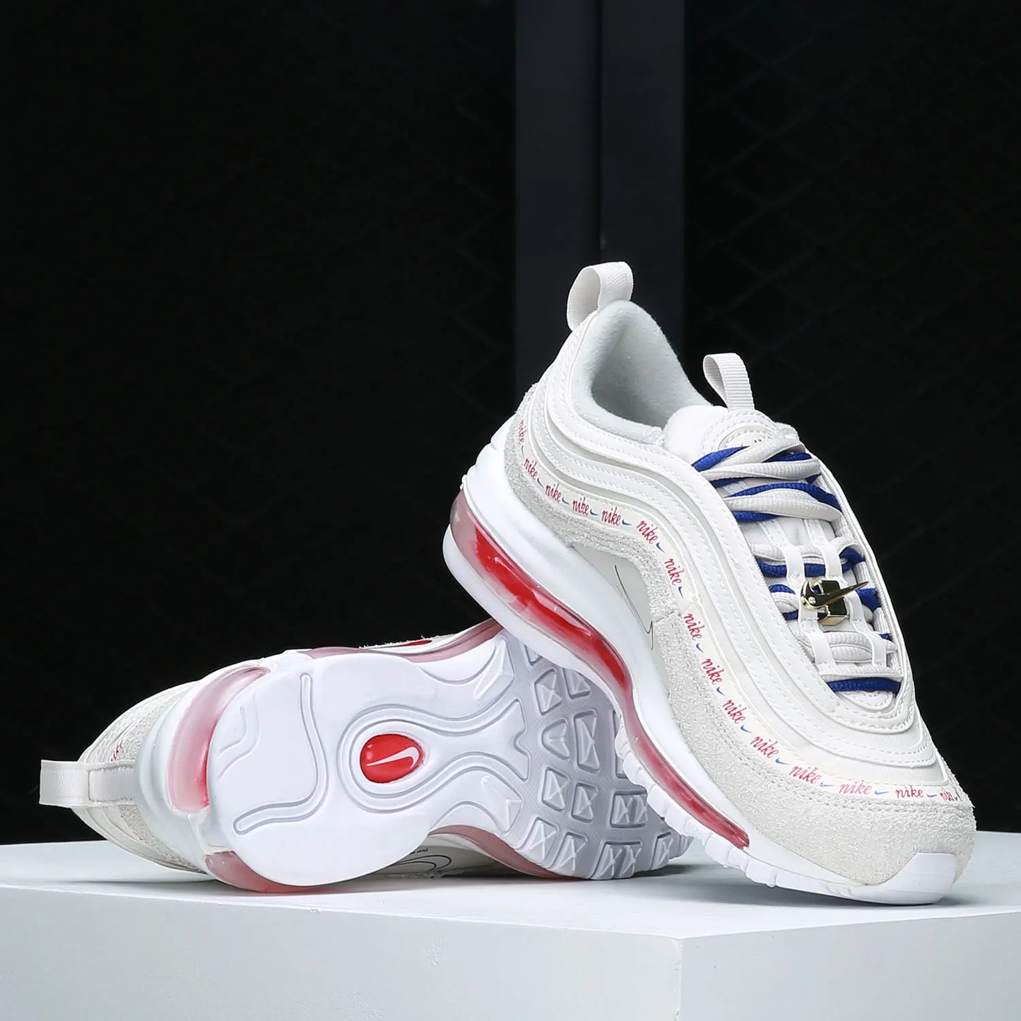 Nike ægte AIR MAX 97 lave sportssko til kvinder med luftpude DC4013-001