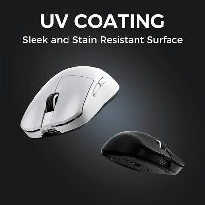 MCHOSE L7 Ultra Wireless Gaming Mouse PAW3395 26K Sensor, 8K Polling, 39g Ultra-Lightweight Tri-Mode Gaming Mouse with Bluetooth, 2.4GHz & Wired