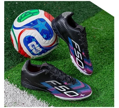Nouvelles chaussures de football pour hommes, adaptées à la pratique sur gazon, ultralégères, antidérapantes, baskets de sport pour activités de plein air, chaussures de football professionnelles, chaussures d'entraîne