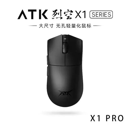 ATK X1 Series vezeték nélküli Bluetooth egér Paw3950/Ultra 8k, könnyű, 49g, hárommódú FPS gamer egér, egyedi ajándék