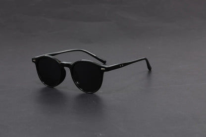 GENEVIEVE Simple Geometric Round Frame Design Women Men Polarized Sunglasses UV Protection Customizable Prescription 1080