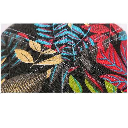 New Spring and Summer Unisex Fashion Korean Style Leaf Pattern Baseball Cap Peaked Caps