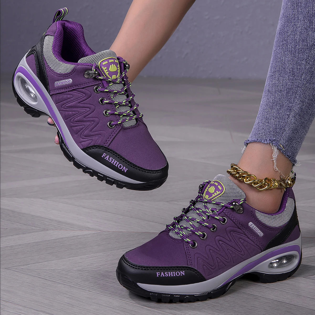 Women's Hiking Shoes 2025 Spring and Autumn New Anti-Slip Cross-Country Running and Hiking Sports Shoes