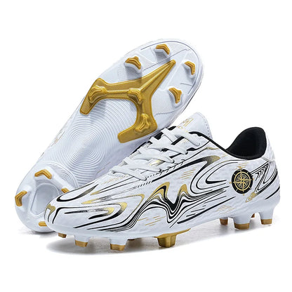 Chaussures de football pour hommes, chaussures de terrain professionnelles, crampons FG/TF pour entraînement sur gazon, chaussures de futsal, baskets de football antidérapantes, chaussures à crampons pour cheville, pointur