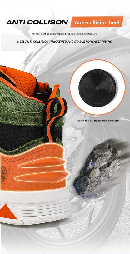 Motorcycle Boots 2026 New Men and Women Motorbike Riding Shoes Breathable Biker Boots Motorboats Motorcycle Shoes Boots