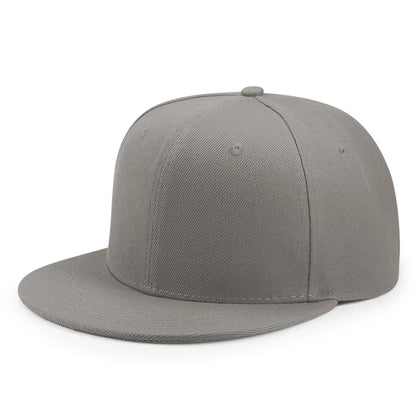 Wholesale 40 Colors Adjustable Flat Peak Snapback Caps Lady Fashion Polyester Plain Baseball Hat Men Hiphop Blank Sport Cap