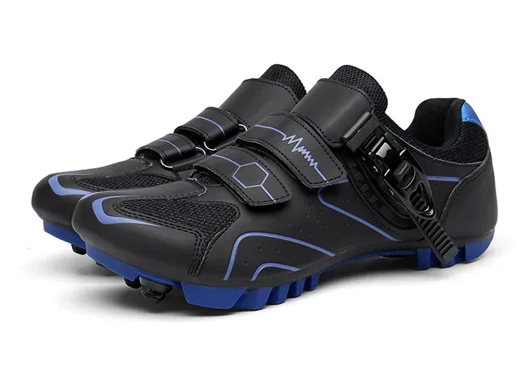 Chaussures de cyclisme unisexes à semelle rigide – Chaussures à crampons pour vélo de route 4 saisons, VTT et sports de plein air