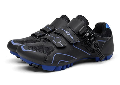 Chaussures de cyclisme unisexes à semelle rigide – Chaussures à crampons pour vélo de route 4 saisons, VTT et sports de plein air