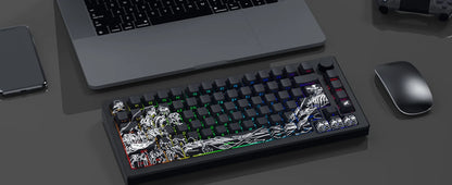 Side-engraved Translucent CHERRY Keycaps PBT Creative Personalized Customized for 60/64/84/98/108 Mechanical Keyboards MX Switch
