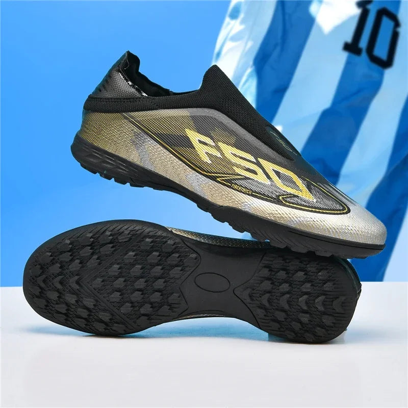 Nouvelles chaussures de football pour hommes, chaussures de sport, chaussures de football de haute qualité, ultralégères, chaussures de futsal, haute tige, respirantes, antidérapantes, pour match en extérieur