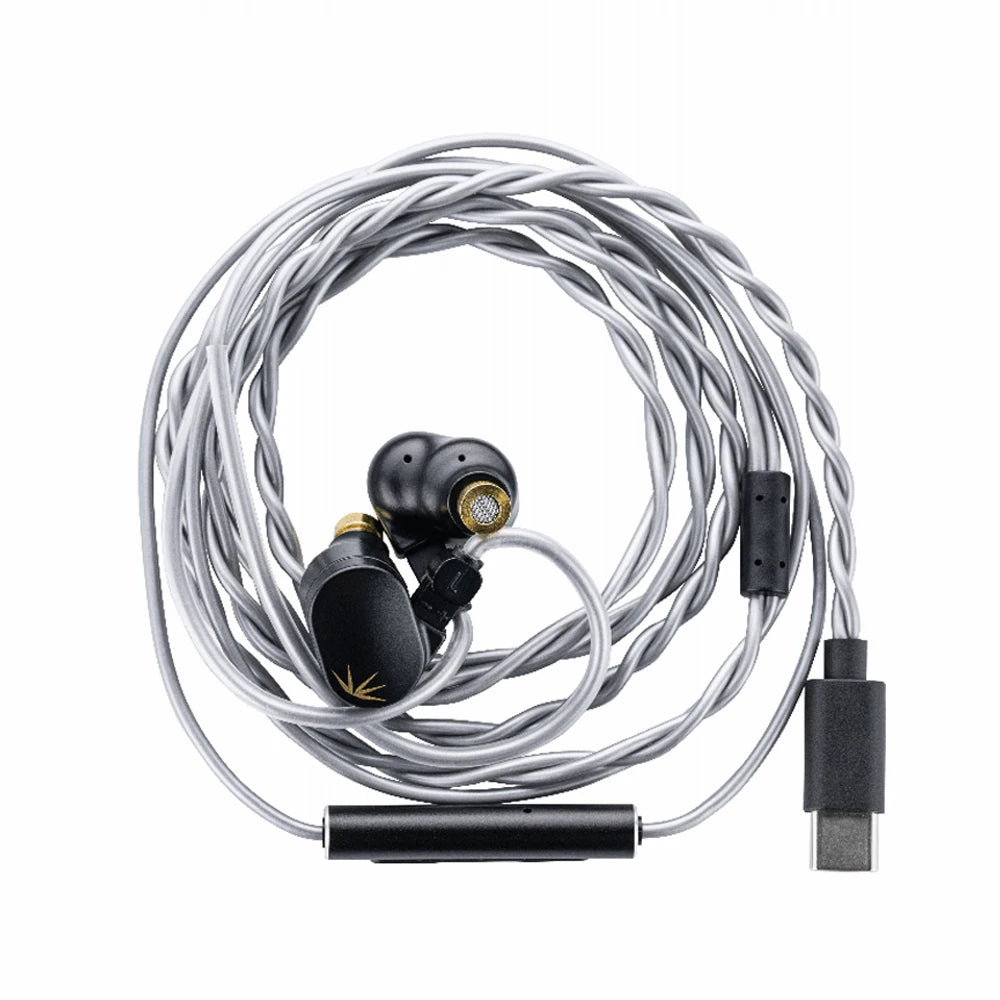 Moondrop Chu II DSP 10mm High-performance Dynamic Driver IEMs Earphones Wired Earbuds TYPE-C With Microphone Earphone