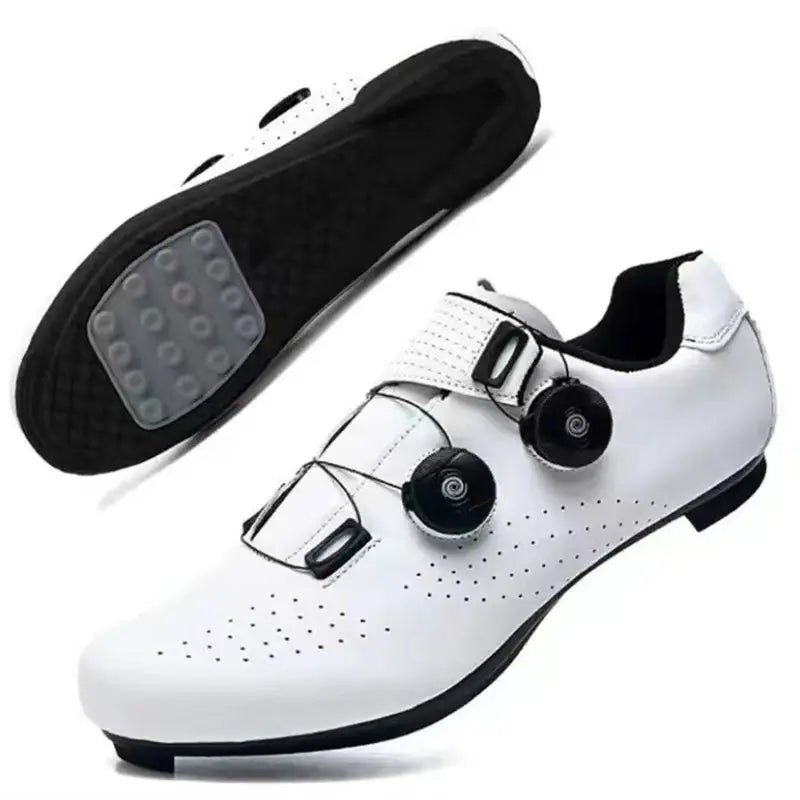 Sapatilhas de Ciclismo Novas para Homem, Auto-Bloqueantes, para Corrida de Estrada, Sapatilhas de Treino sem Bloqueio, Sapatilhas de Ciclismo para Mulher com Encaixes SPD