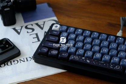 Galaxy Theme Key Cap 129 Keys GMK MOA Profile DYE-SUB PBT Keycap with 1.75U 2U Shift for MX Switch Mechanical Keyboard