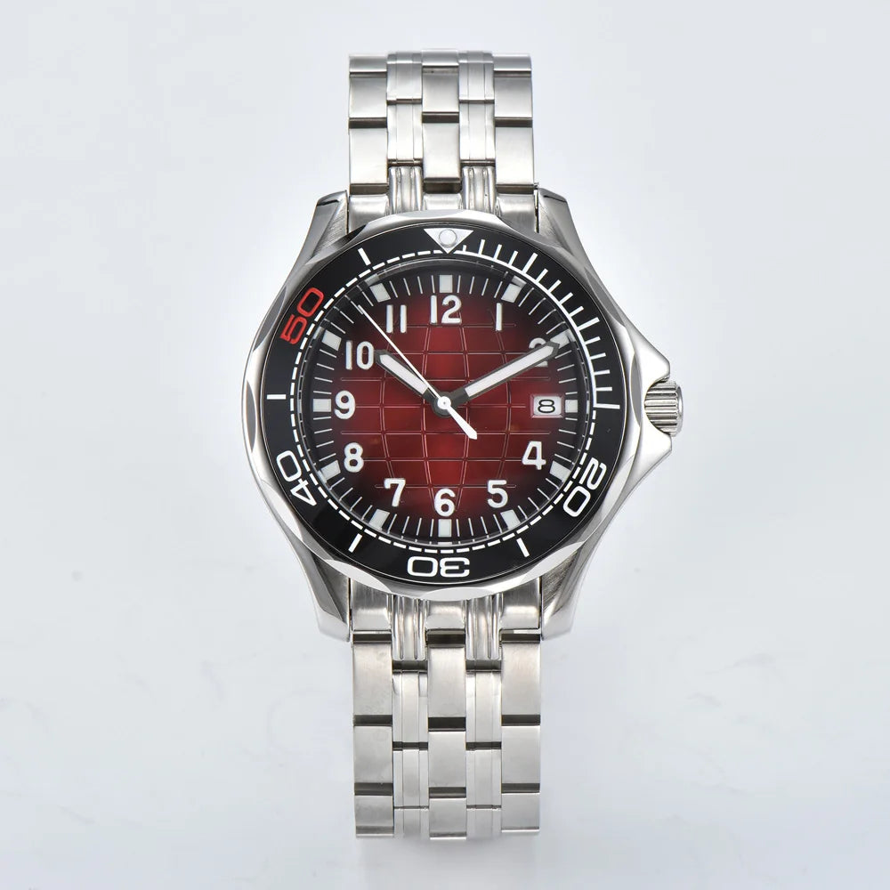 Men's Automatic Mechanical Watch 41mm Stainless Steel Waterproof Case Ceramic Bezel Men's Fashion Business Watch