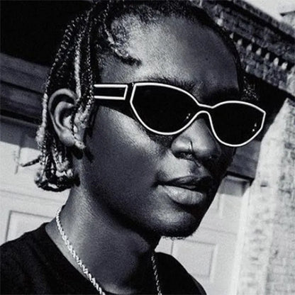 Fashion Unique Irregular Hip Hop Sunglasses Y2k Women Men Retro Glasses Ladies Beach Sunnies Outdoor Sport  with Metal Hinge