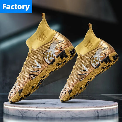 Chaussures de football professionnelles pour hommes, crampons de football, chaussures de football originales pour terrain intérieur, bottes d'entraînement sur gazon TF/FG, baskets
