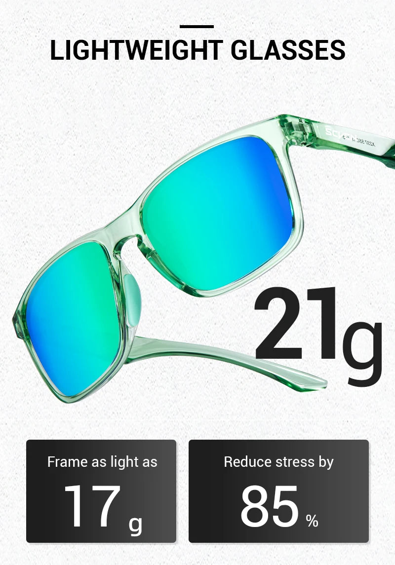 SCVCN Polarized Hiking Eyewear Fishing Sunglasses Cycling Glasses Fashion UV400 Bike Men MTB Sports Bicycle Glasses Outdoor