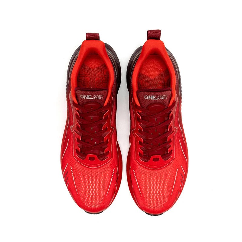 ONEMIX Nouvelles chaussures de course à amorti pour hommes, adaptées aux coureurs intensifs, à lacets, sportives, pour femmes, antidérapantes, d'extérieur, athlétiques, baskets pour hommes