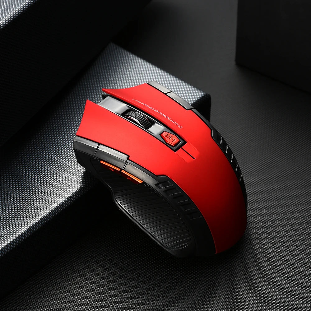 2.4G Wireless Mouse 1600DPI Optical Gaming Mouse with USB Receiver, 6-Button Ergonomic Wireless Mouse for PC, Laptop & Computer