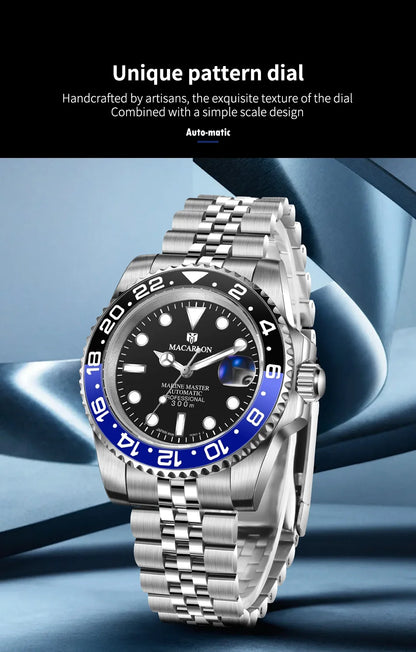 2026 NEW MACARLON Design 41MM Luxury Machinery watch Men sapphire glass Stainless Steel Waterproof Automatic Mechanical Watch