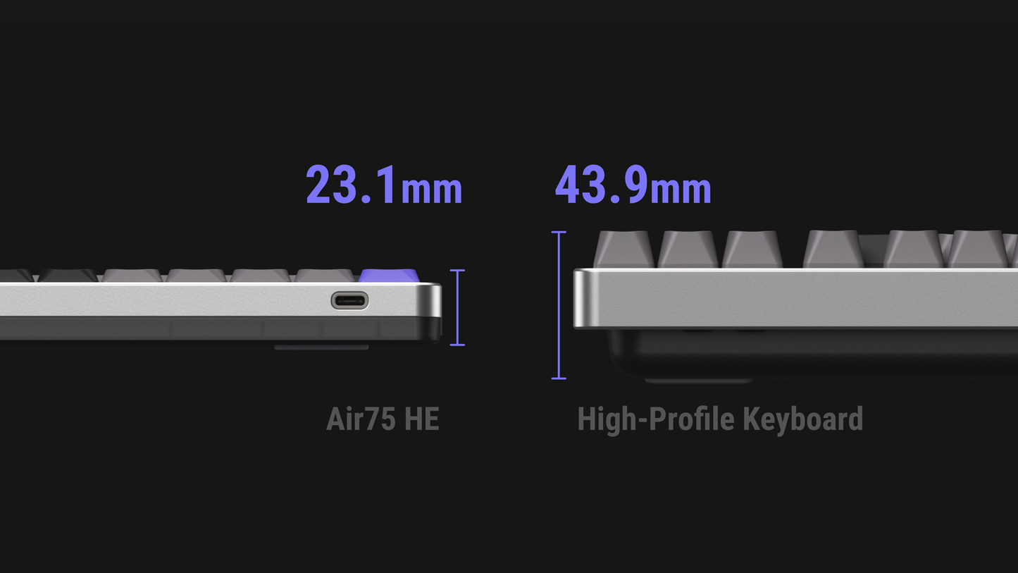 NuPhy® NuPhy Air75 HE Magnetic Switch Gaming Keyboard