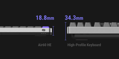 NuPhy Air60 HE Magnetic Switch Gaming Keyboard