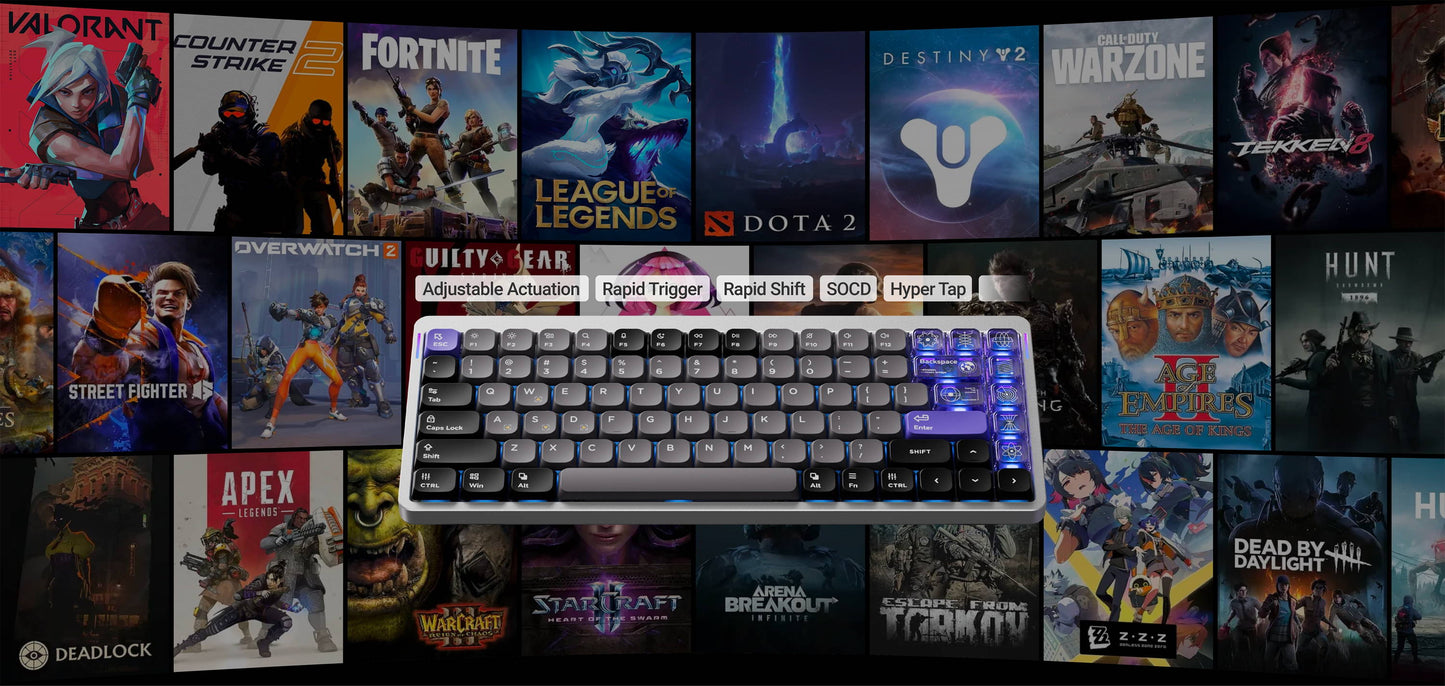 NuPhy® NuPhy Air75 HE Magnetic Switch Gaming Keyboard